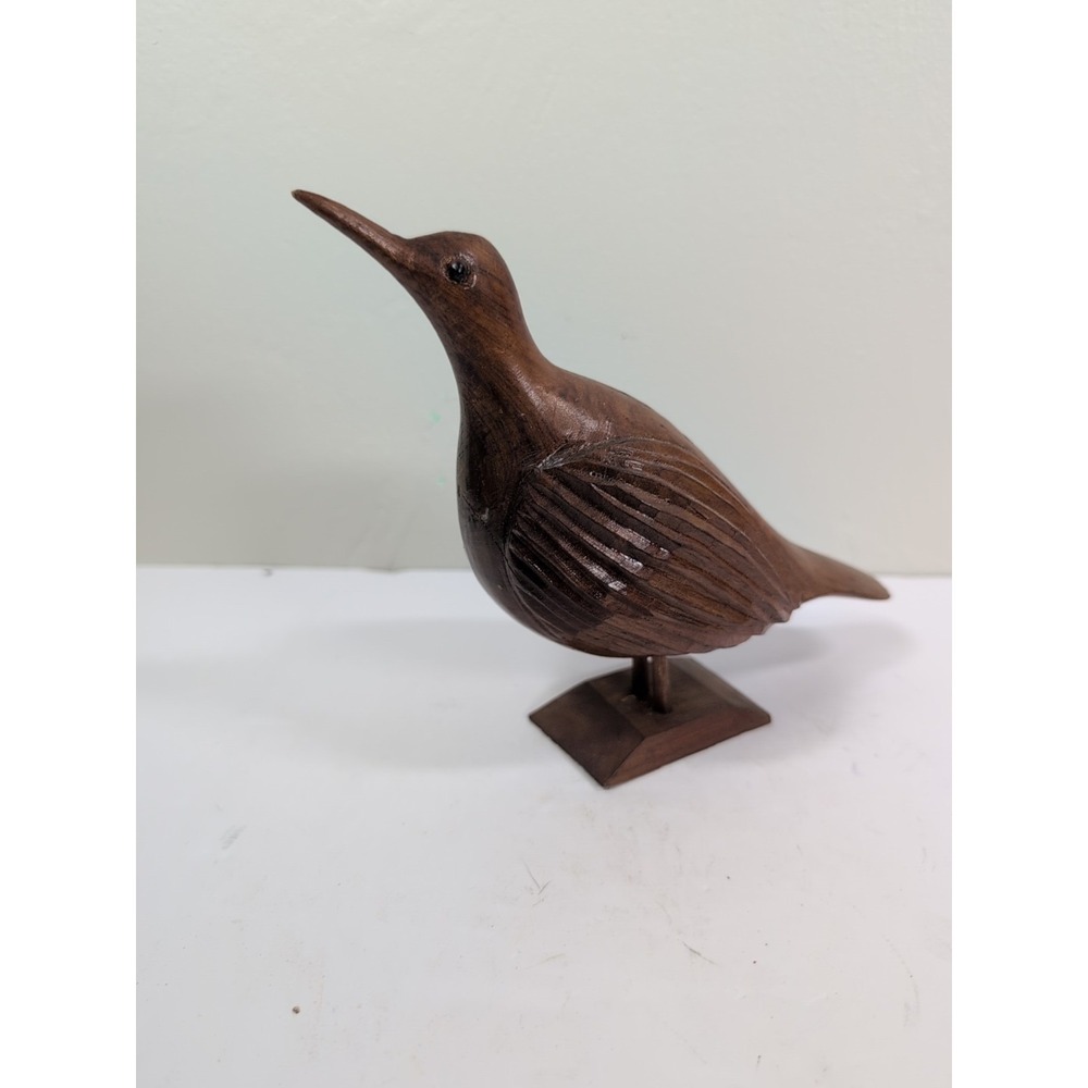 Vintage hand‎ carved wooden bird Jamaica  10" X 6" X 2.5"